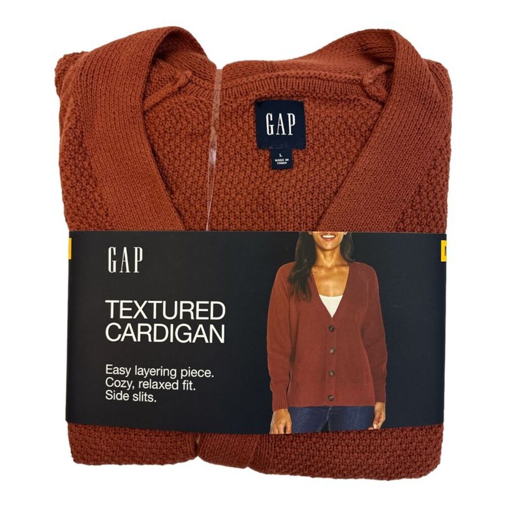 Brandy Snifter - GAP Women's Long Sleeve Cozy Relaxed Fit Button Up Textured Car
